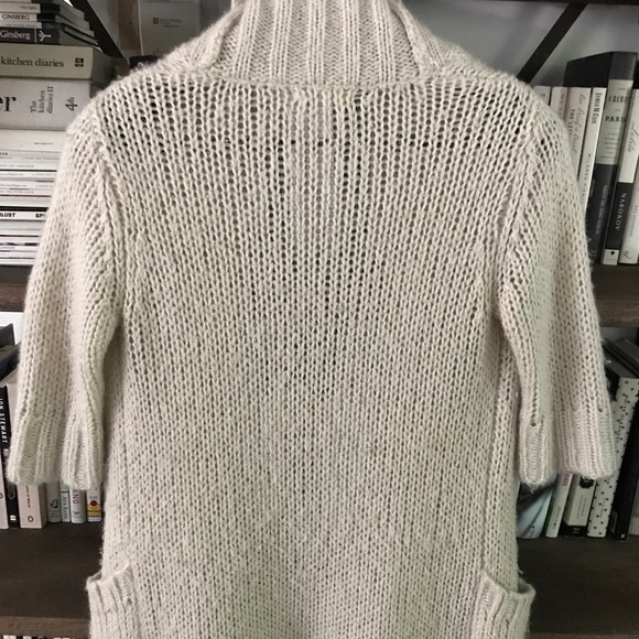 Urban Outfitters Pins and Needles Cozy Mohair Blend Cream Cocoon Cardigan S - Picture 9 of 14